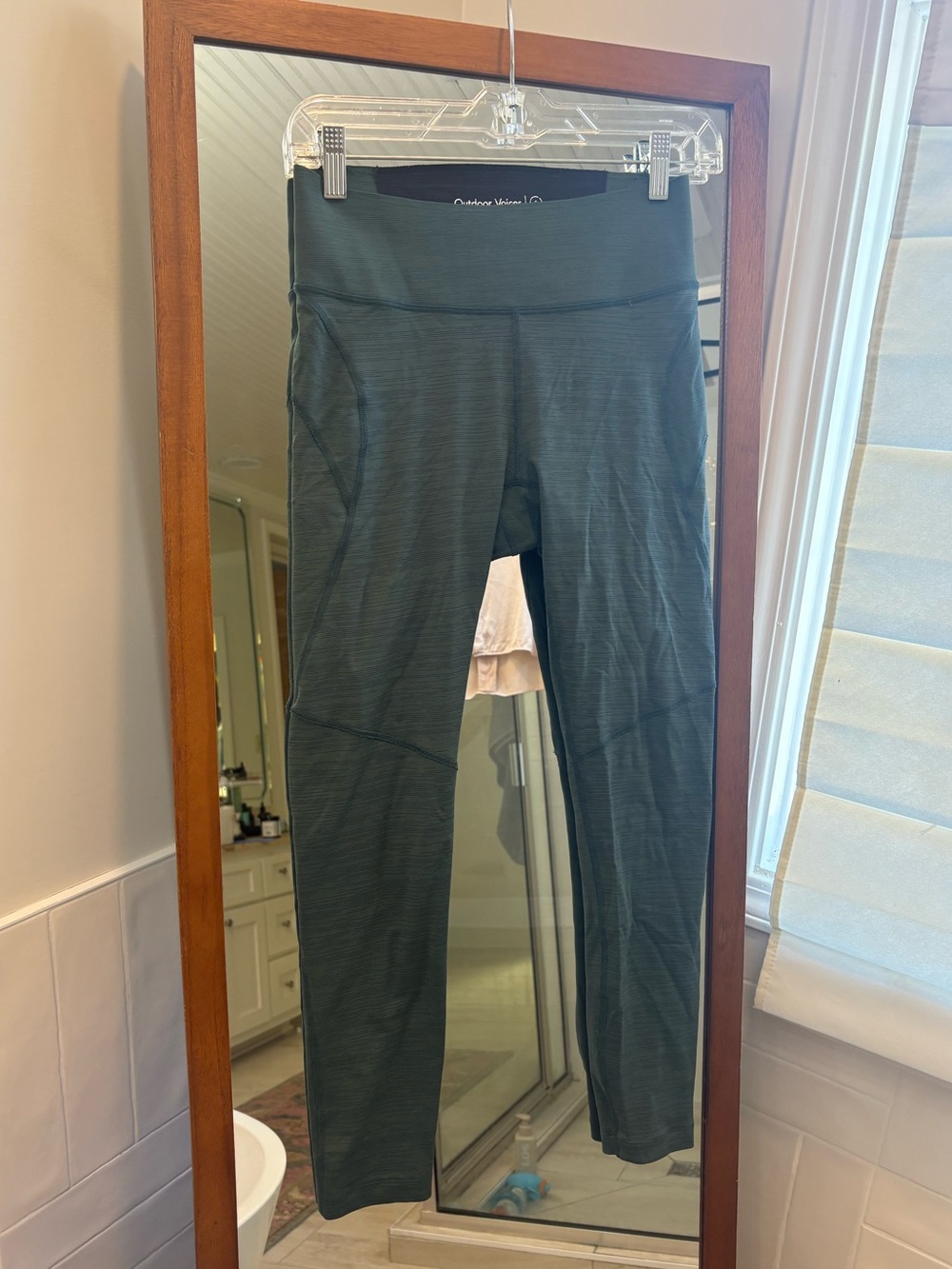 Outdoor Voices Forest Green High-Waisted Leggings size S